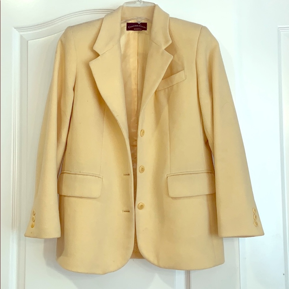 Yellow suit jacket